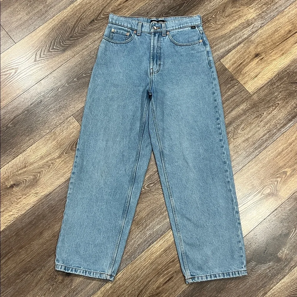 VANS Check-5 Baggy Denim Pants Color: Stonewash Blue